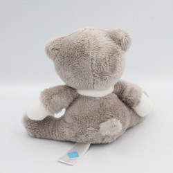 Doudou chat beige blanc OBAIBI