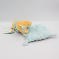 Doudou Winnie l'ourson avec mouchoir gris Hugs & Wishes DISNEY