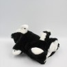 Doudou plat marionnette putois moufette noir blanc abeille HISTOIRE D'OURS
