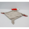 Doudou plat hérisson rouge gris bleu Little dreams PREMAMAN