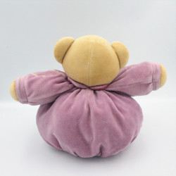 Doudou ours violet vert motif chinois KALOO