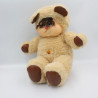 Ancienne Peluche ours beige marron Nombrilou AJENA