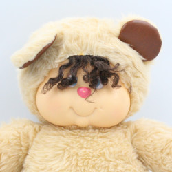 Ancienne Peluche ours beige marron Nombrilou AJENA