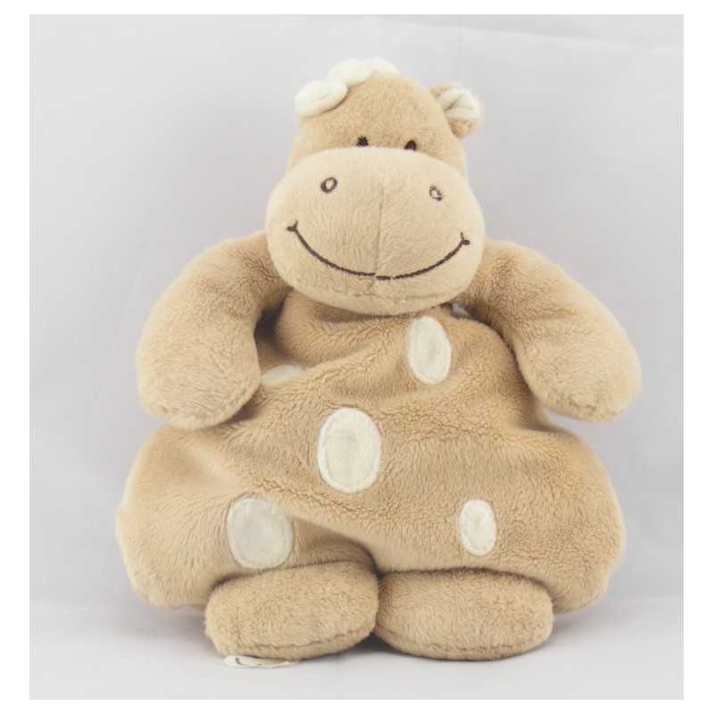 Doudou dragon dinosaure beige tache blanche JOLLYBABY