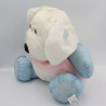 Peluche Puffalump chien rose bleu rose