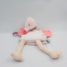 Doudou plat marionnette flamand rose Nopnop KALOO
