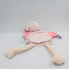 Doudou plat marionnette flamant rose Nopnop KALOO