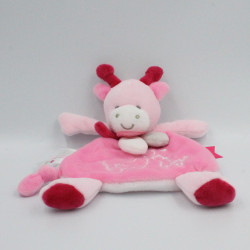 Doudou et compagnie plat vache rose Unicef
