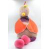 Grand géant Doudou poule Mme pivoine les Cousins du Moulin MOULIN ROTY
