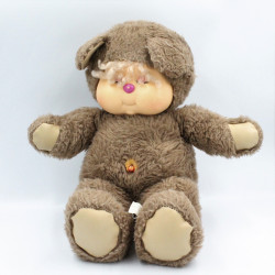 Ancienne Peluche ours marron Nombrilou AJENA