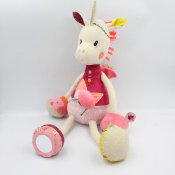 Grand Doudou eveil Licorne Louis rose blanc vert LILLIPUTIENS