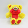 Peluche ours jaune rouge NOSY BEAR circuit voitures HASBRO Vintage