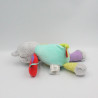 Doudou et compagnie raton laveur gris bleu vert rouge multiactivités