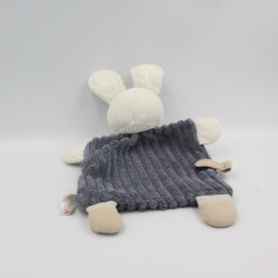 Doudou plat Lapin bleu marine NICOTOY