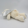 Doudou peluche ours ange blanc argent ailes TOWER TOYS