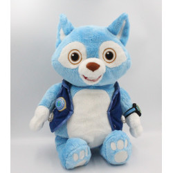 Peluche renard chat bleu blanc Wolfie agent Oso Disney Store