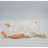 Doudou plat vache orange blanc pommes NICOTOY