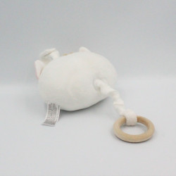 Doudou musical tête de chat blanc rose KIABI SIMBA TOYS
