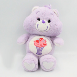 Peluche Bisounours mauve violet Groscadeau Milkshake CARE BEARS