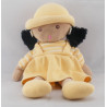 Doudou poupée fille robe rose NOUNOURS