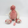 Doudou hippopotame Les Zazous rose MOULIN ROTY