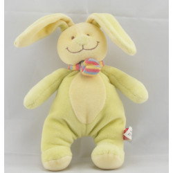 Doudou lapin vert anis hochet TEX