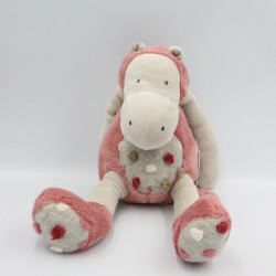 Doudou hippopotame Les Zazous rose MOULIN ROTY