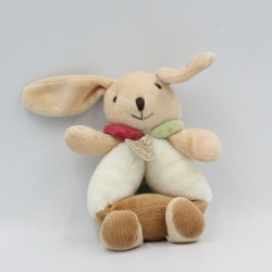 Doudou et compagnie hochet lapin Pim marron blanc fourmi