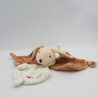 Doudou et compagnie plat lapin Pim marron blanc fourmi