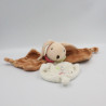 Doudou et compagnie plat lapin Pim marron blanc fourmi