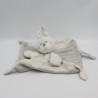 Doudou plat lapin gris blanc KIABI SIMBA TOYS