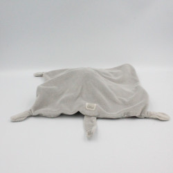 Doudou plat lapin gris blanc KIABI SIMBA TOYS