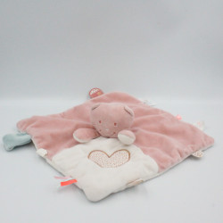 DOUDOU CHAT ROSE MINOUCHKA NOUKIE'S GRAND MODELE PELUCHE JOUET