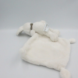 Doudou plat lapin blanc foulard gris mouchoir SIMBA TOYS NICOTOY