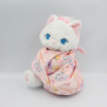 Doudou peluche chat Marie Aristochats dans un sac baluchon DISNEY