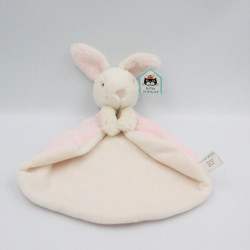 Doudou plat lapin blanc rose JELLYCAT