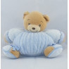 Doudou patapouf ours bleu blue laine KALOO