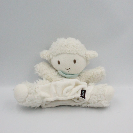 Doudou marionnette mouton blanc KALOO