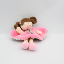 Doudou et compagnie plat poupée fille rose Les Demoiselles