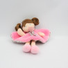 Doudou et compagnie plat poupée fille rose Les Demoiselles