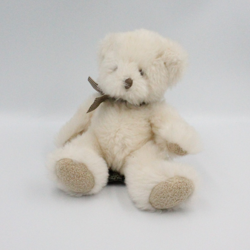 Doudou ours blanc écru beige Lillian RUSS BERRIE