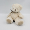 Doudou ours blanc écru beige Lillian RUSS BERRIE