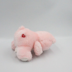 Ancienne Peluche Bisounours rose Grosfarceur Arc en ciel CARE BEARS 16 cm