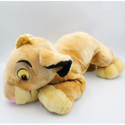 Grande peluche le roi lion Simba Kovu couché DISNEY 50 cm
