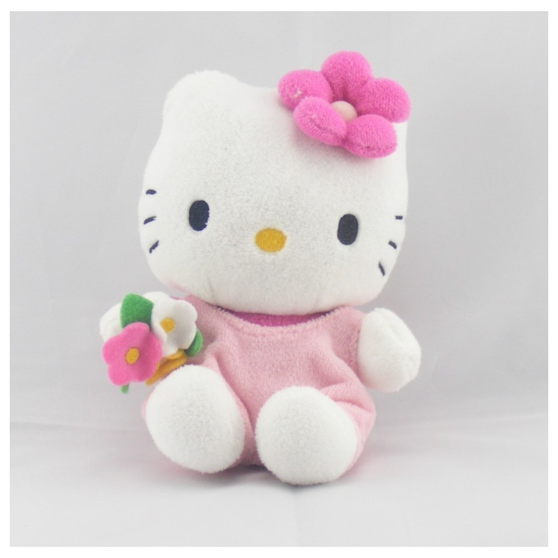Doudou chat HELLO KITTY rose SANRIO LICENSE 
