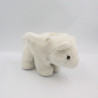 Doudou peluche sac ours polaire blanc FIZZY 