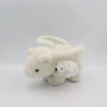 Doudou peluche sac ours polaire blanc FIZZY