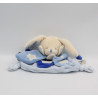 Doudou et compagnie photoluminescent plat lapin bleu étoiles