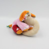 Doudou hochet éléphant beige rose rouge orange gris HAPPY HORSE