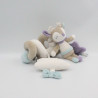 Spirale d'activités doudou biche faon élan gris blanc violet bleu Amour SAUTHON